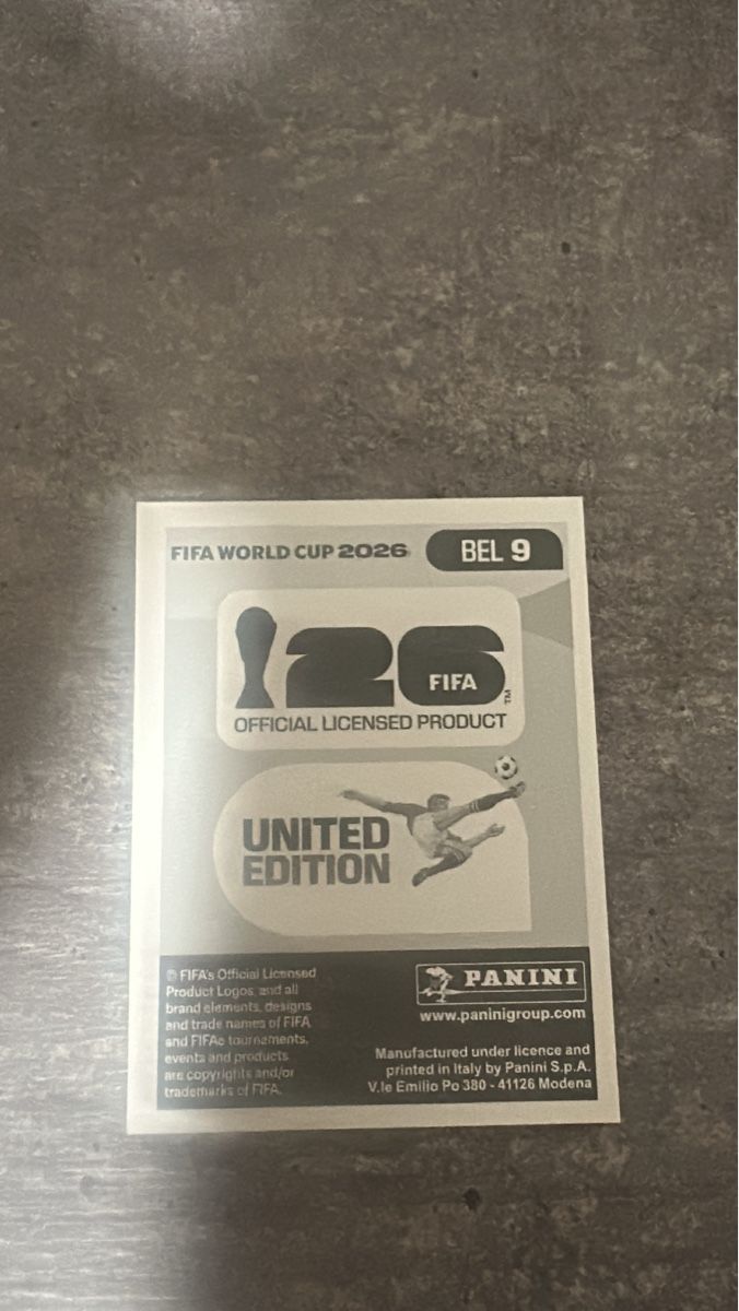 Panini Sammelbilder & Trading cards: BEL 9 , FIFA WORLD CUP 2026 PANINI  – Neu (gemäss Beschreibung) aus Frauenfeld von 1PegPeg1 1