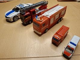 Set de camions pompiers jouet 