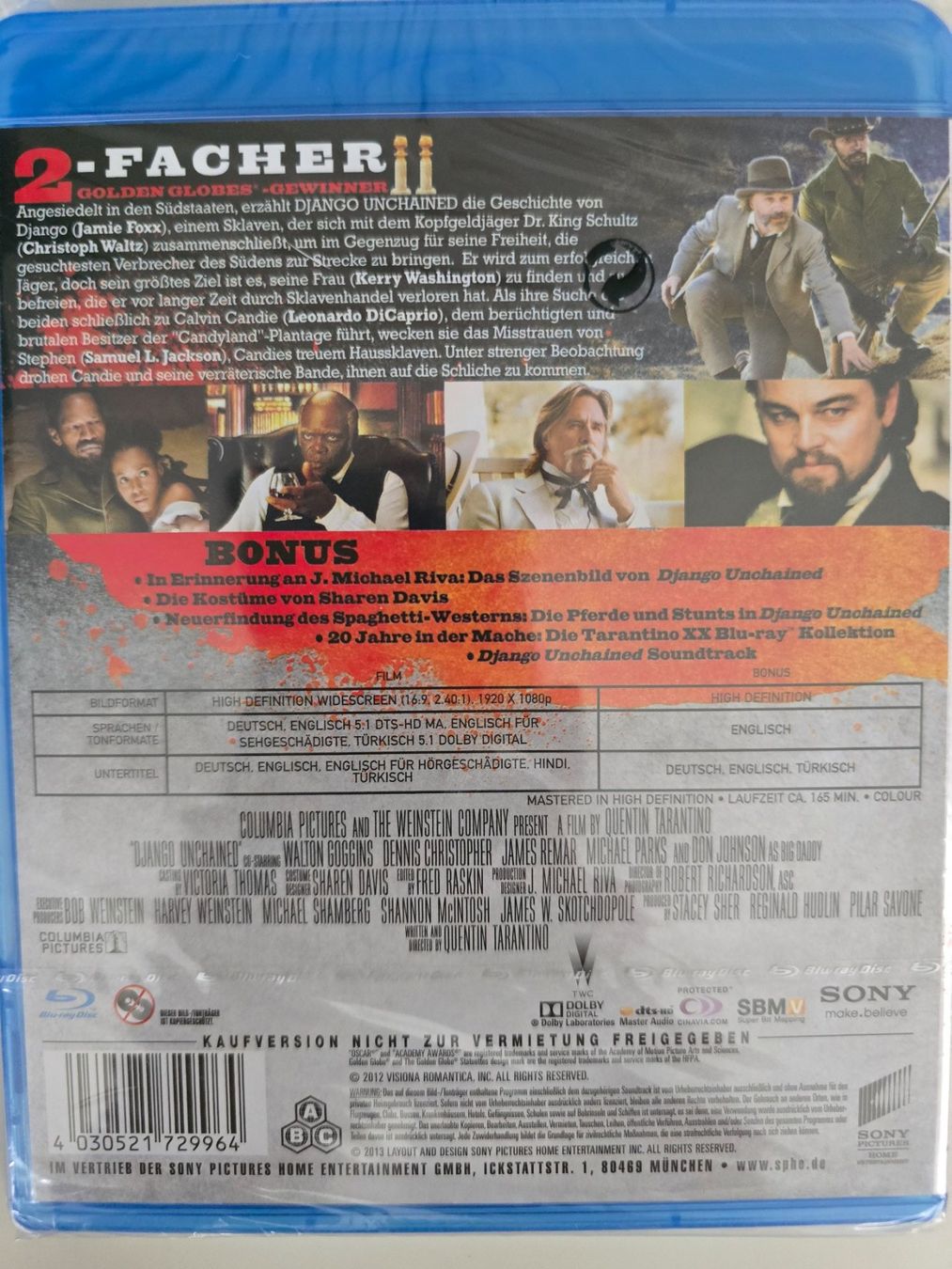 Tous les DVDs: DJANGO UNCHAINED – Neuf avec emballage d'origine à Buchrain par reloca 1