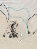 Cavi USB multipli con varie connessioni, lotto, diversi conn