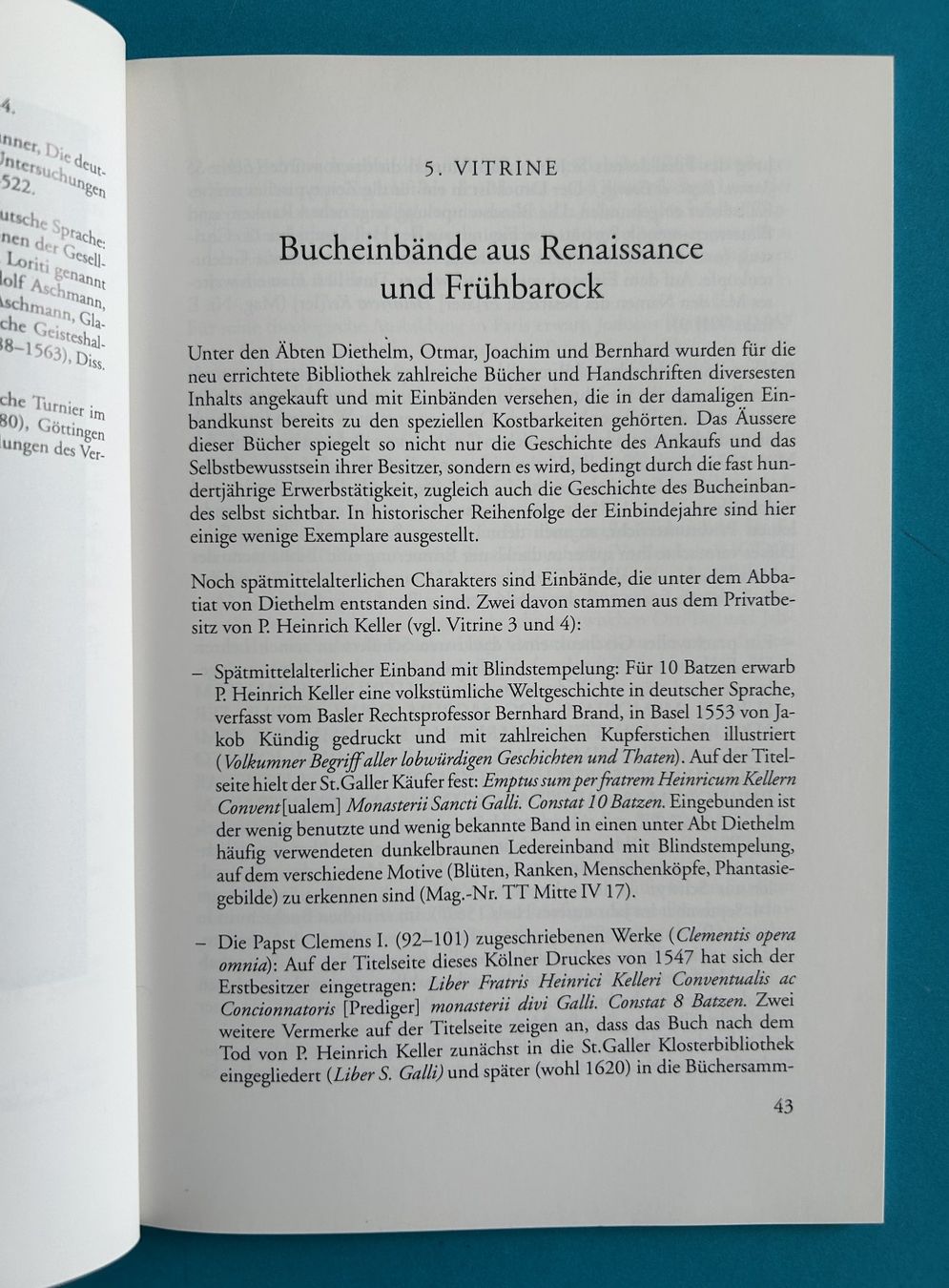Libri: DIE ST. GALLER KLOSTERBIBLIOTHEK 1532-1630 – Usato da Zürich venduto da Domus09 6
