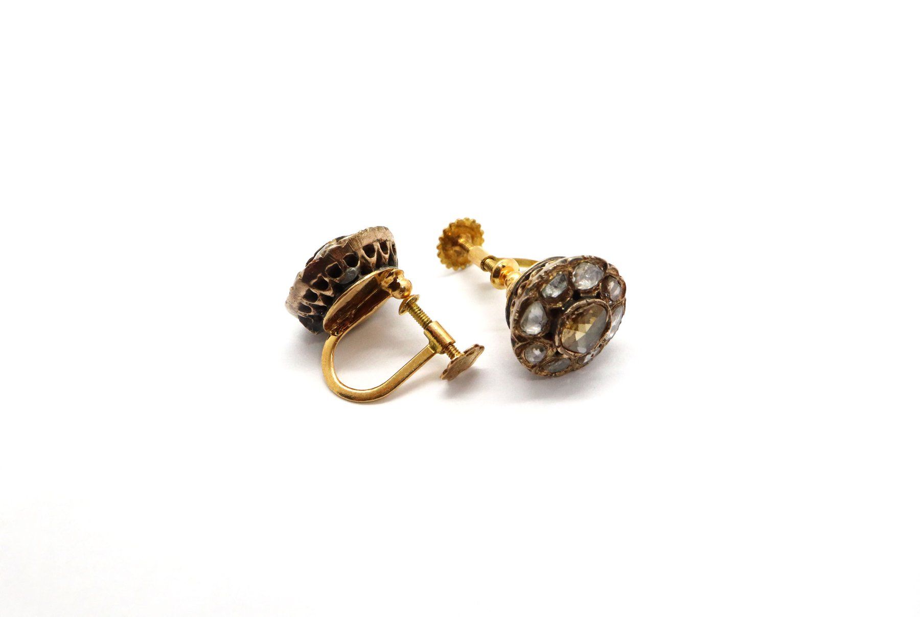 Ohrringe & -stecker: Antiker Ohrschmuck mit Diamantrosen – Gebraucht aus Dürnten von schmucklicher 1