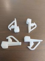 4x Rako Kunststoff Clips rigeli neu