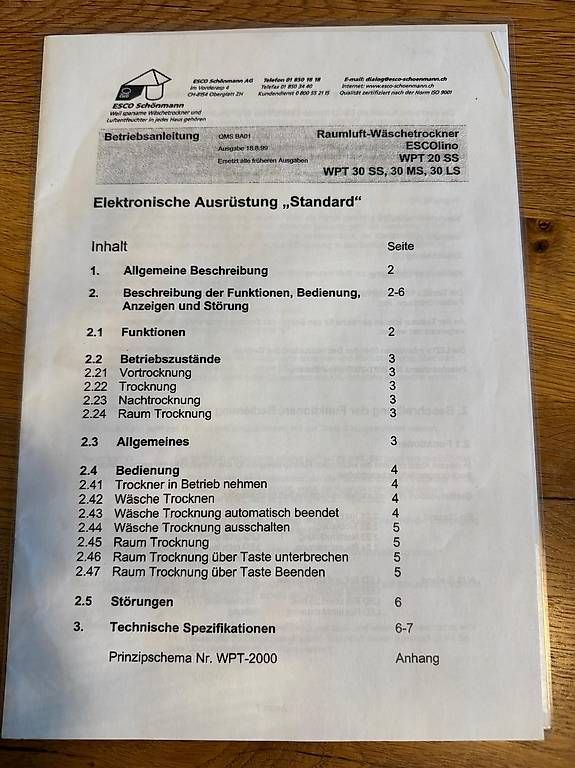 Deumidificatori: Raumluft-Wäschetrockner – Usato da Olten venduto da Palmaille 3