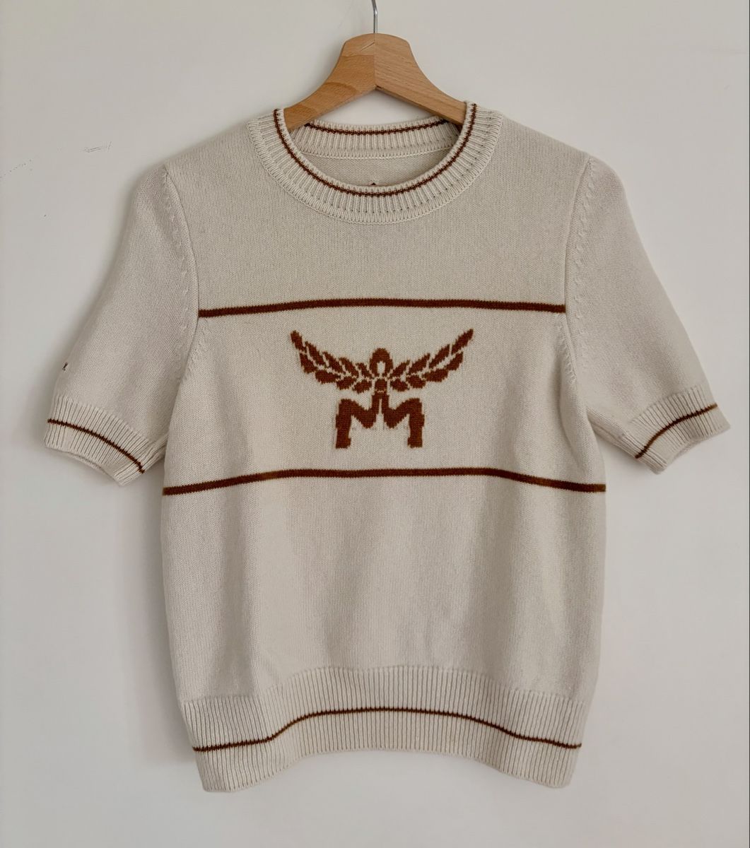 Mcm Pullover & Sweatshirts: MCM Pullover kurzarm creme braun Grösse M. Neu – Neu (gemäss Beschreibung) aus Heiligenschwendi von maerchen2008