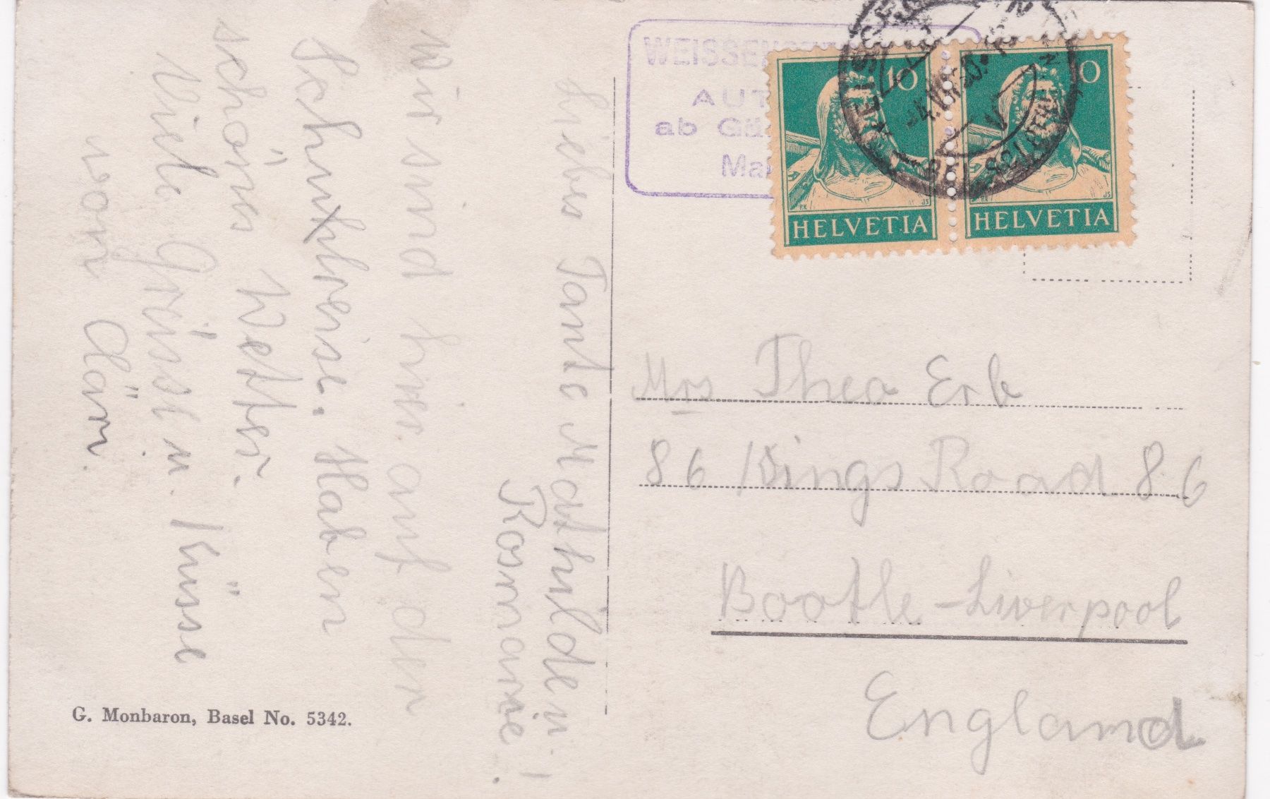 Cartoline postali: Lot Kanton Solothurn – Usato da Baar venduto da dokuba 1
