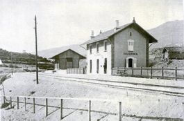Salgesch  VS   -   Bahnhof / Station