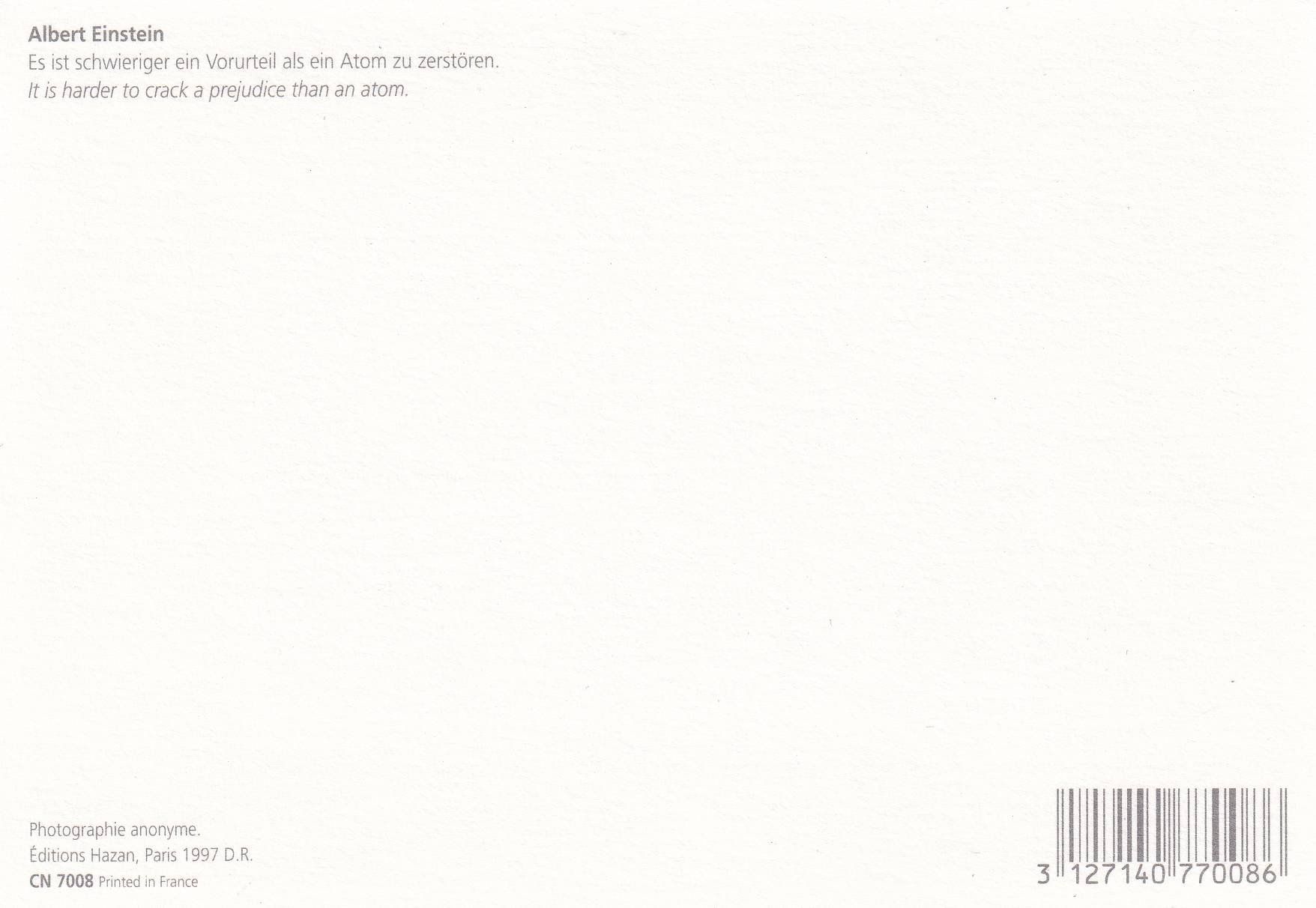 Cartoline postali: Zitat von Albert Einstein /bm – Usato da Hombrechtikon venduto da Rudolf07 1