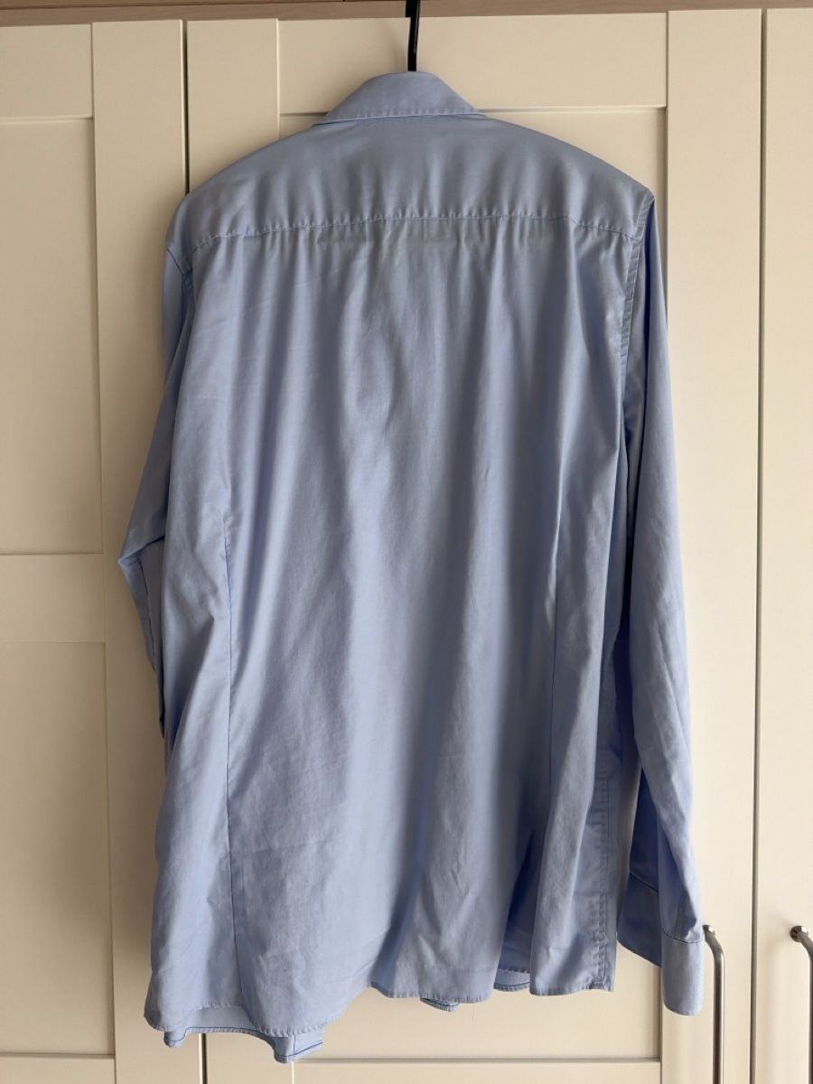 Camicie: Engelbert Strauss Hemd, hellblau, Gr. 38, Slim Fit – Usato da Känerkinden venduto da melbaumg 1