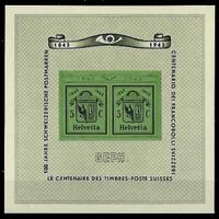1943, W18**. Block Genf postfrisch + einwandfrei (14952)