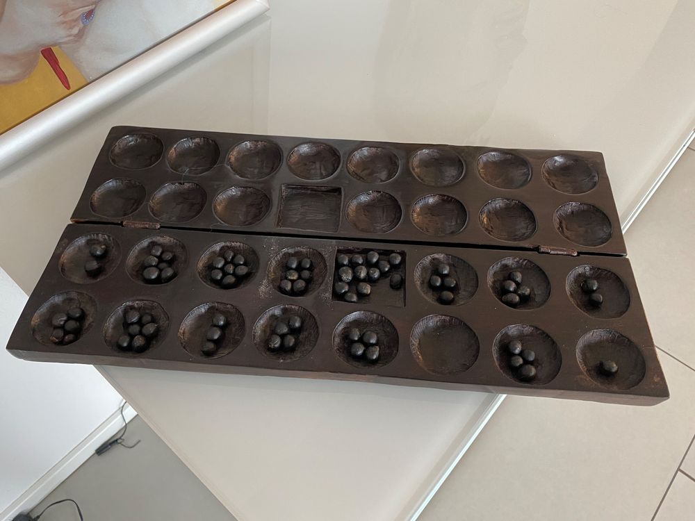 Brettspiel Bao (Mancala)Spiel aus Tansania aus Holz Kaufen auf Ricardo