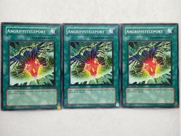 Yu-Gi-Oh! Angriffsteleport - 3 Karten, Top Zustand!