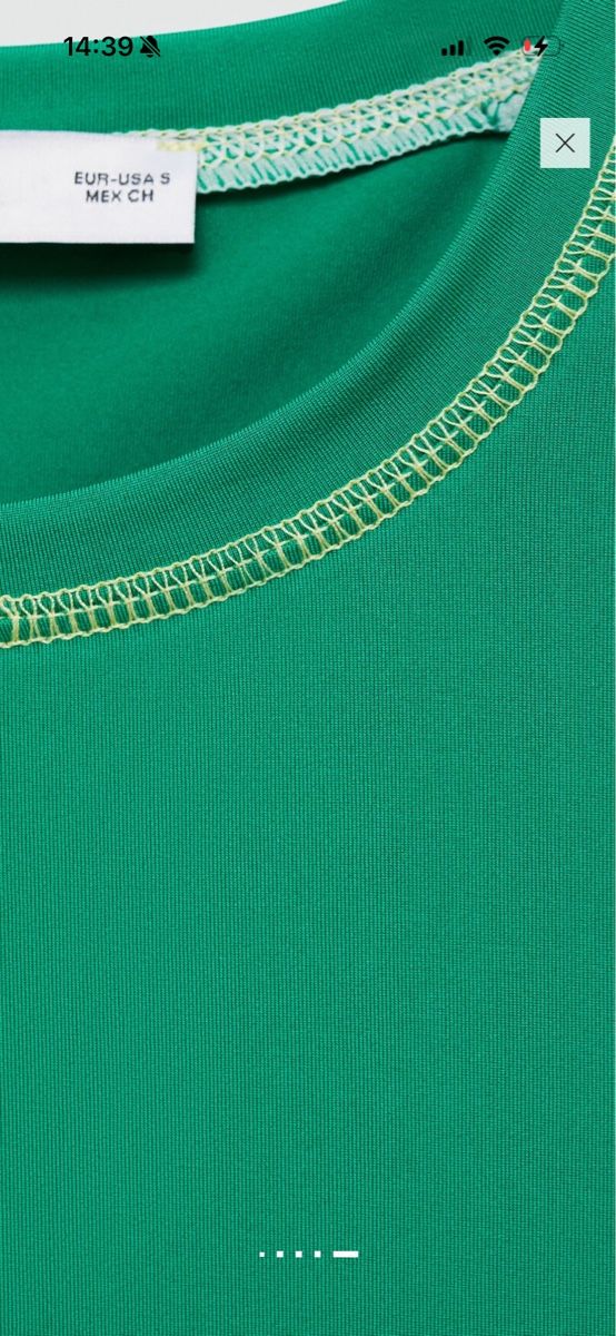 Mango T-shirt: Mango Green Long Sleeve Top. Perfect Spring Layer! – Nuovo (secondo la descrizione) da Zürich venduto da que_5ntr 5