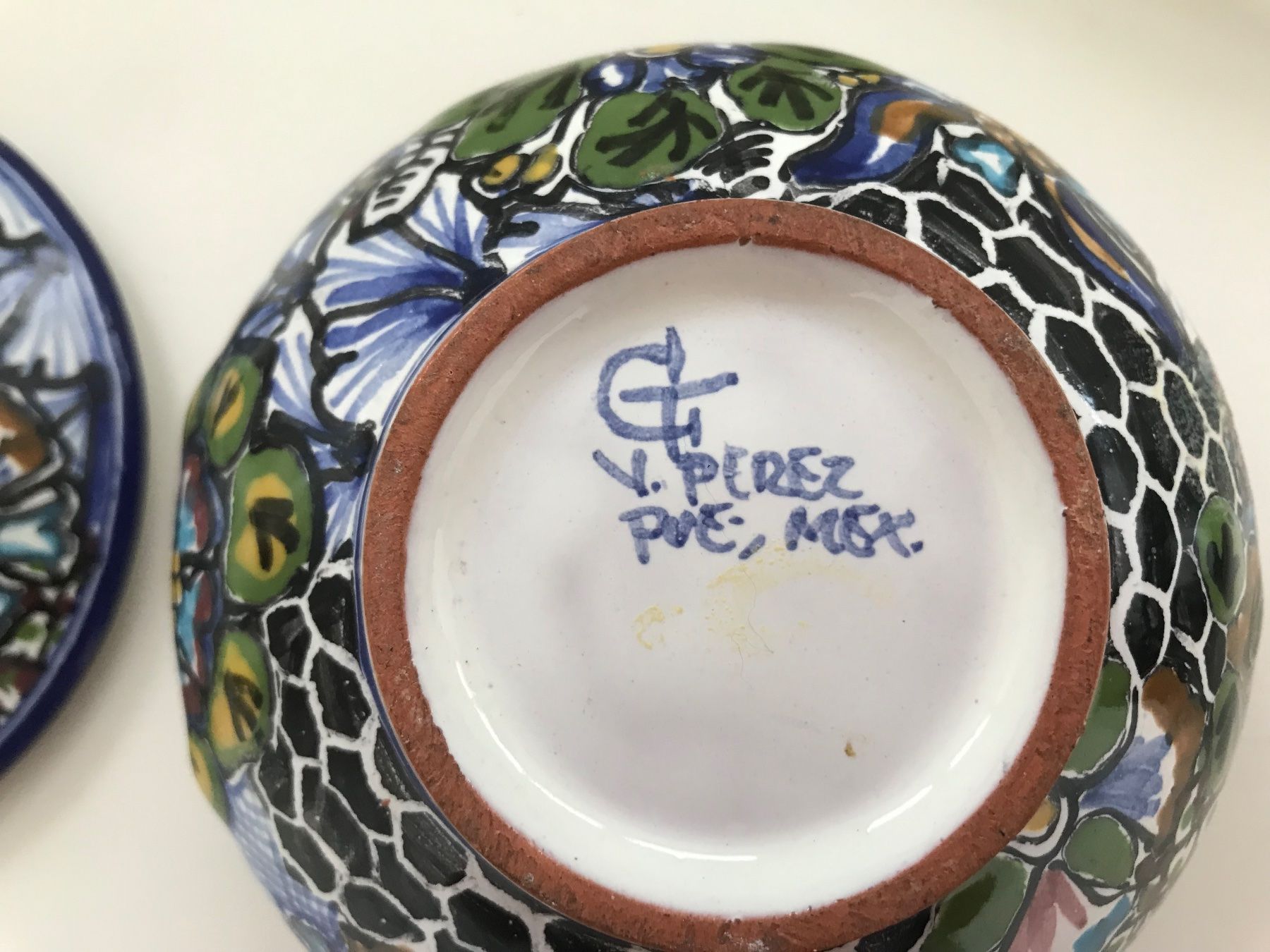 Schalen: V. Perez - Pue Mexico - Talavera – Gebraucht aus losone von china06