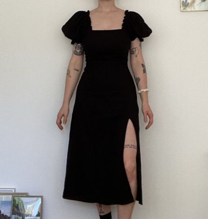 Midikleid Puffärmel Grösse 36