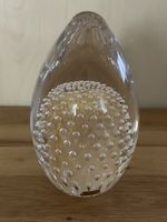 Briefbeschwerer aus Glas von FM Konstglas Ronneby, Schweden