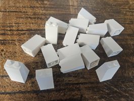 lego 3684c lot de 16 pièces White Slope 75 2 x 2 x 3 - Solid
