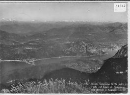 Monte Generoso - Vista sul Lago di Lugano con Melide e Lugan