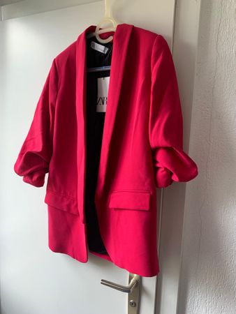 Zara Oversize Blazer Pink/Fuchsia – NEU mit Etikett – Gr. XL