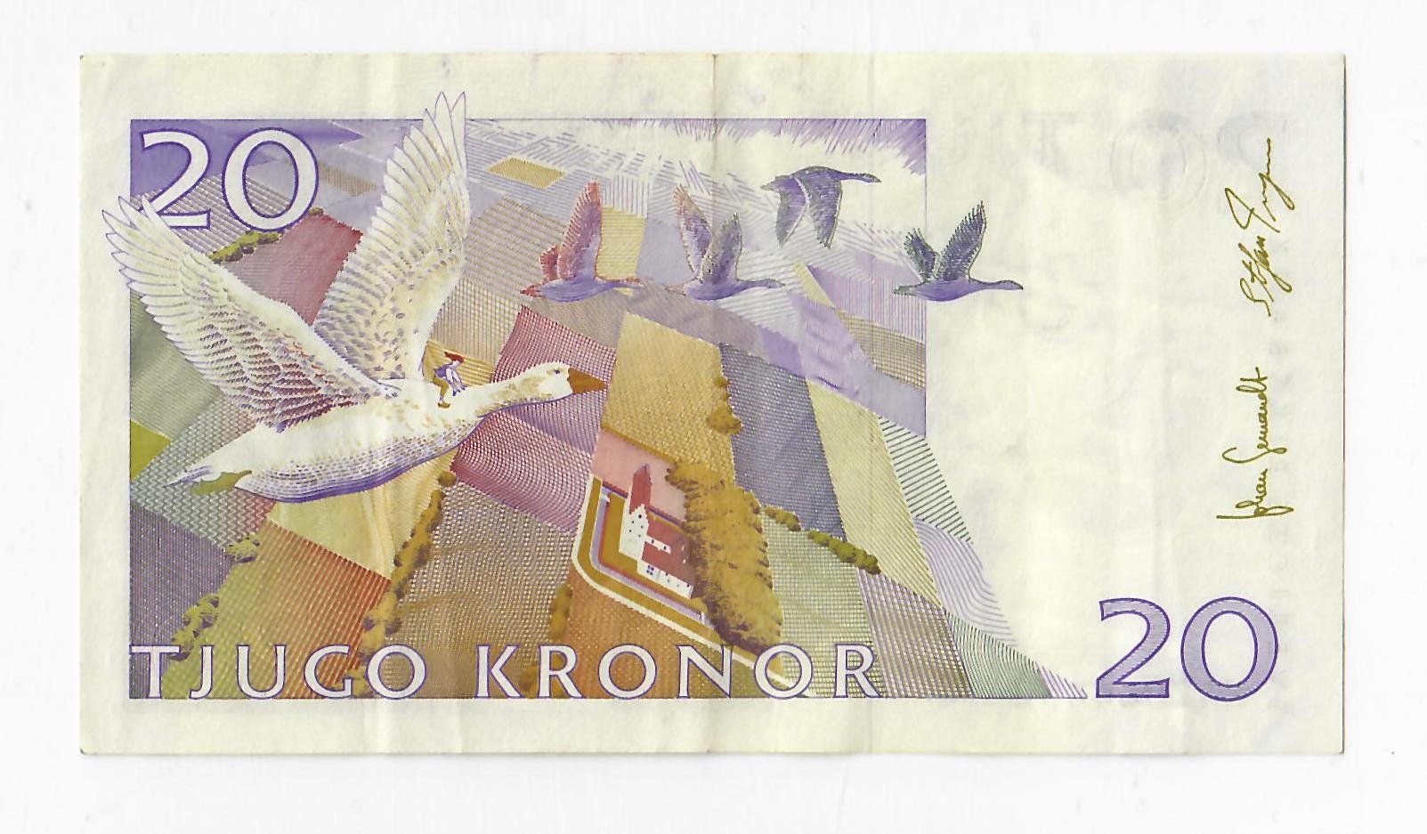 Banconote: Banknote Schweden, 20 Kronen – Usato da Landquart venduto da balboajimmy 1