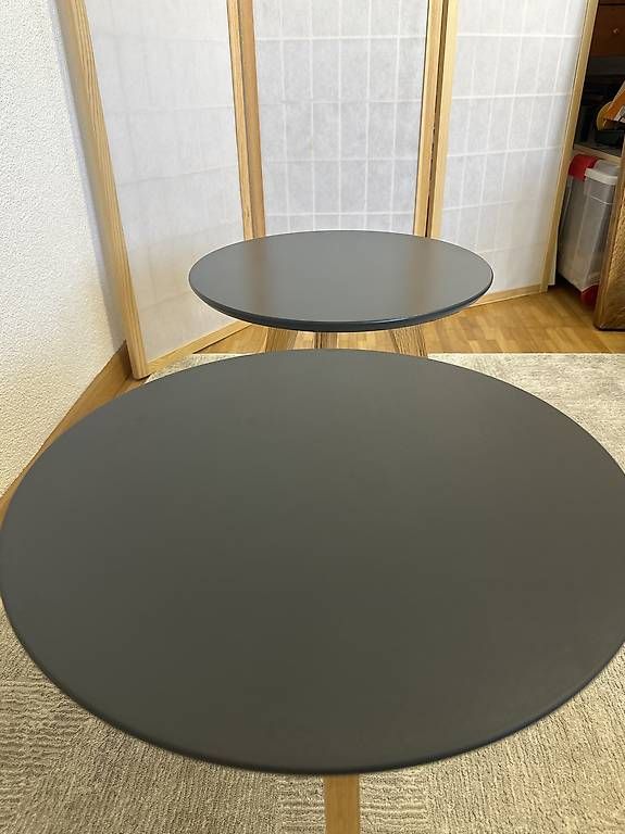 Pfister Set di tavolo e panche: Pfister Beistelltische anthrazit modern 2er Set – Usato da Effretikon venduto da bek_6sgb 2