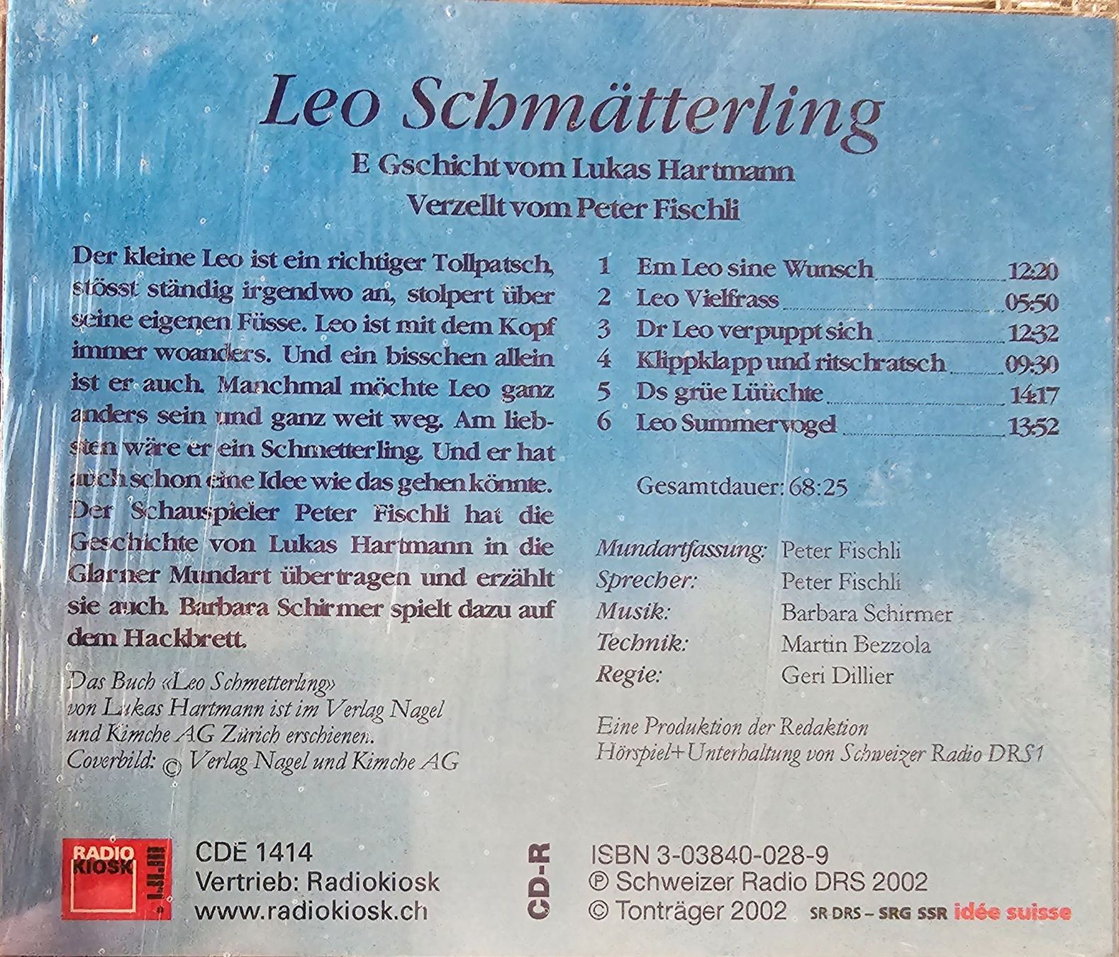 Audiolibri: Lukas Hartmann - Leo Schmätterling – Nuovo e nell'imballaggio originale da Wahlen b. Laufen venduto da Cg10 1