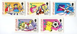 Briefmarken "Spielzeuge". St. Helena