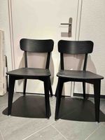 1 Stuhl Holz schwarz Design modern neuwertiger Zustand