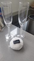 LALIQUE Champagnergläser 2er Set mit Federdekor guter Zus...