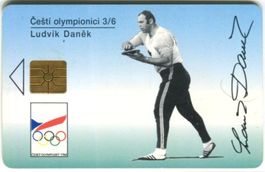 Telefonkarte "Olympische Spiele". Tschechien