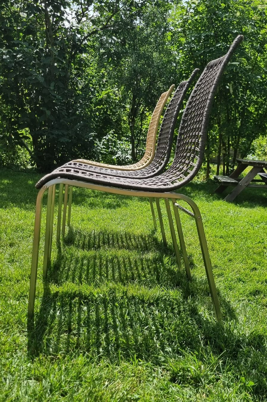 Sedie: Gartenstühle aus geflochtenem Kunststoff – Usato da Bern venduto da staham 2