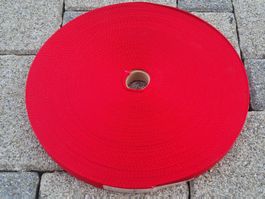 Gurtband / Band / Stoff / Rot / 2.5cm* 30cm / 1.8 Kilo