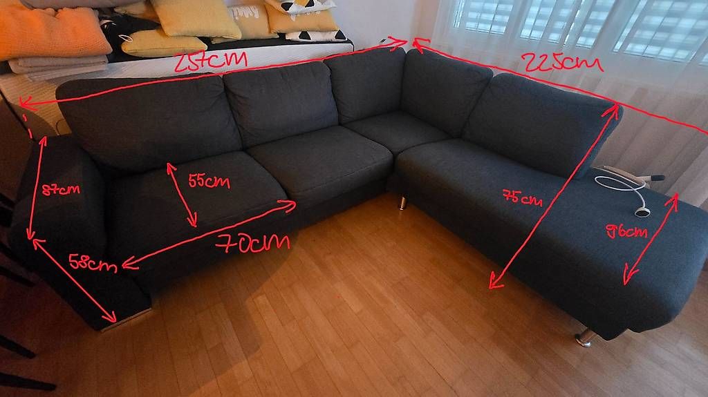 Sofas: Ecksofa antrazit  – Gebraucht aus Jona von A.Eglauf 3