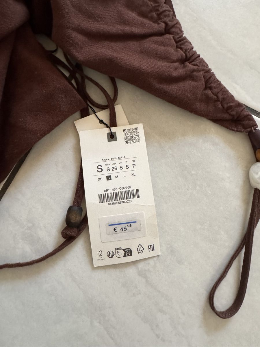 Zara Vestiti: Zara Kleid, Gr. S, Braun – Nuovo e nell'imballaggio originale da Hergiswil NW venduto da kaufe_bei_kaufmann 3