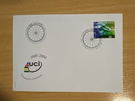 UCI Centenary Lausanne Briefmarke 1900-2000, Top Zustand!
