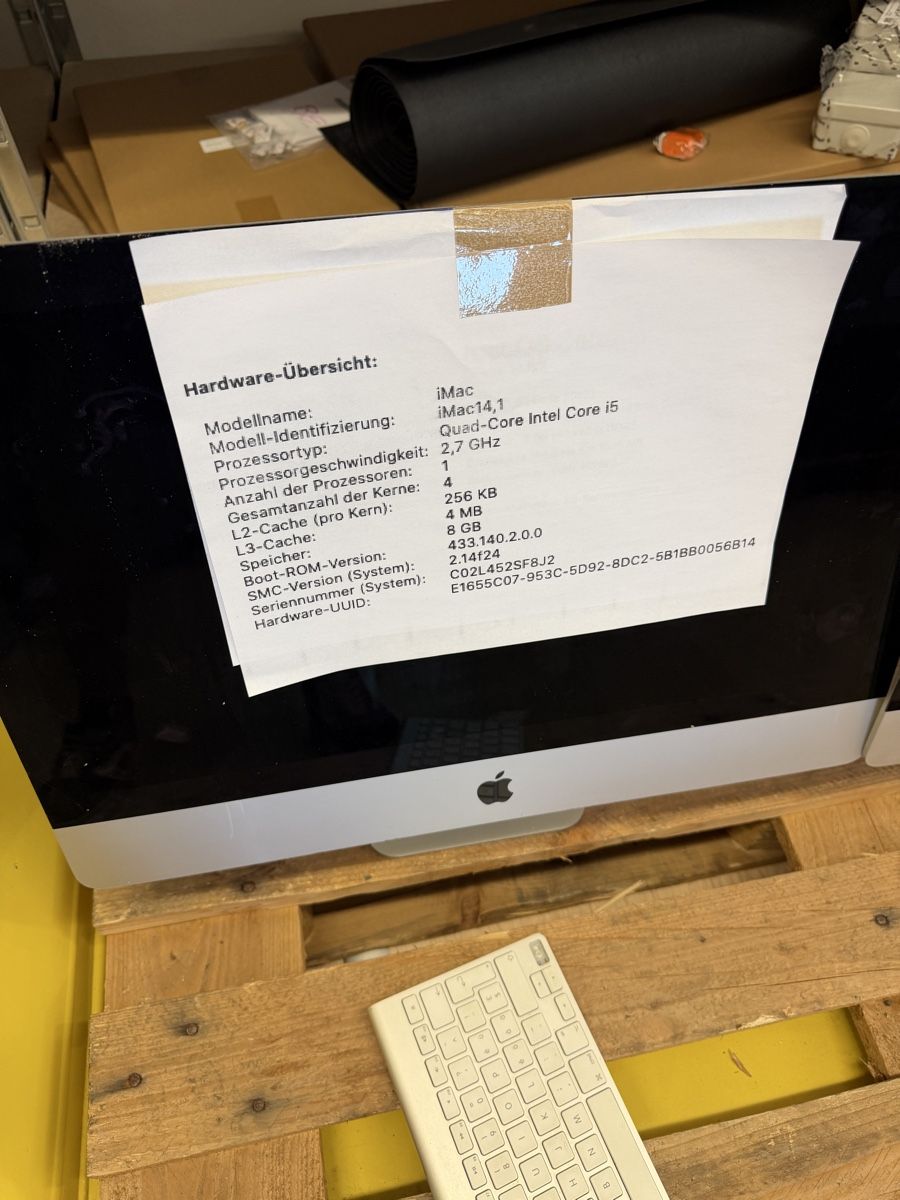 Apple PCs: 2x IMac  – Defekt aus Strengelbach von KW. 1