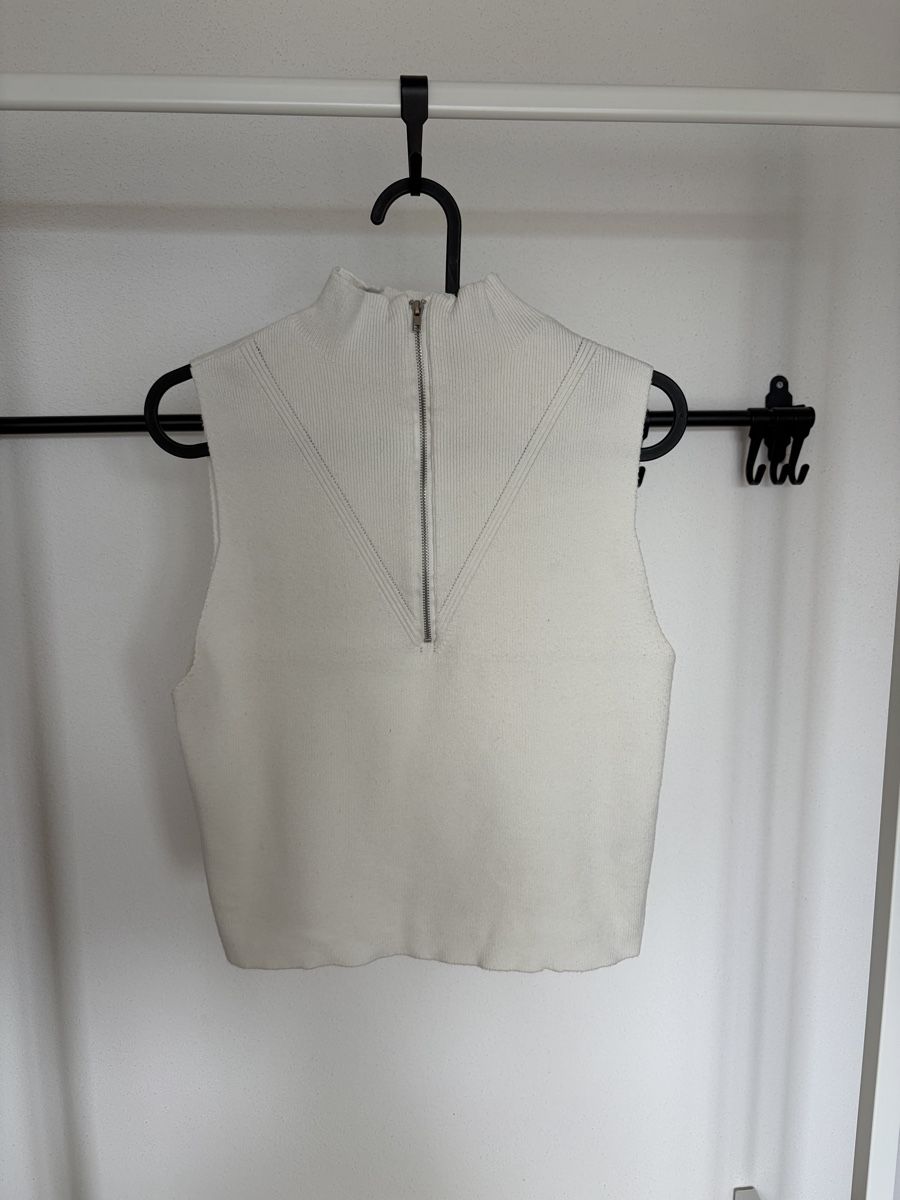 Top: Forever 21 Top, Ärmellos, Weiss – Usato da Emmenbrücke venduto da Leeaa.b