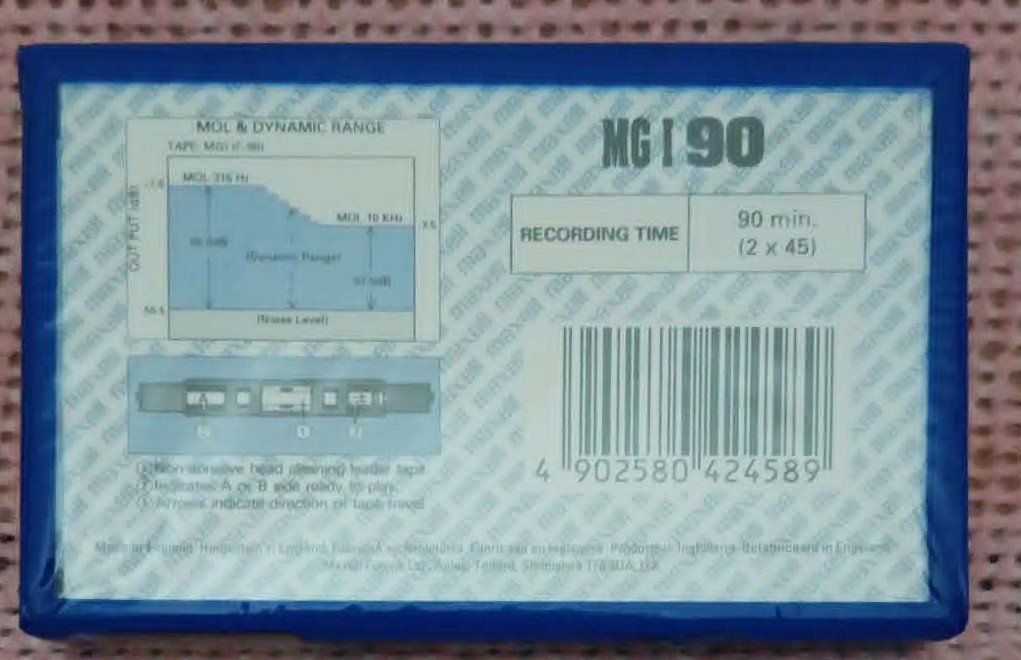 Musicassette: Maxell MG I 90 / cassette - kassette MC scellée – Nuovo e nell'imballaggio originale da Le Locle venduto da borgespatricia 1