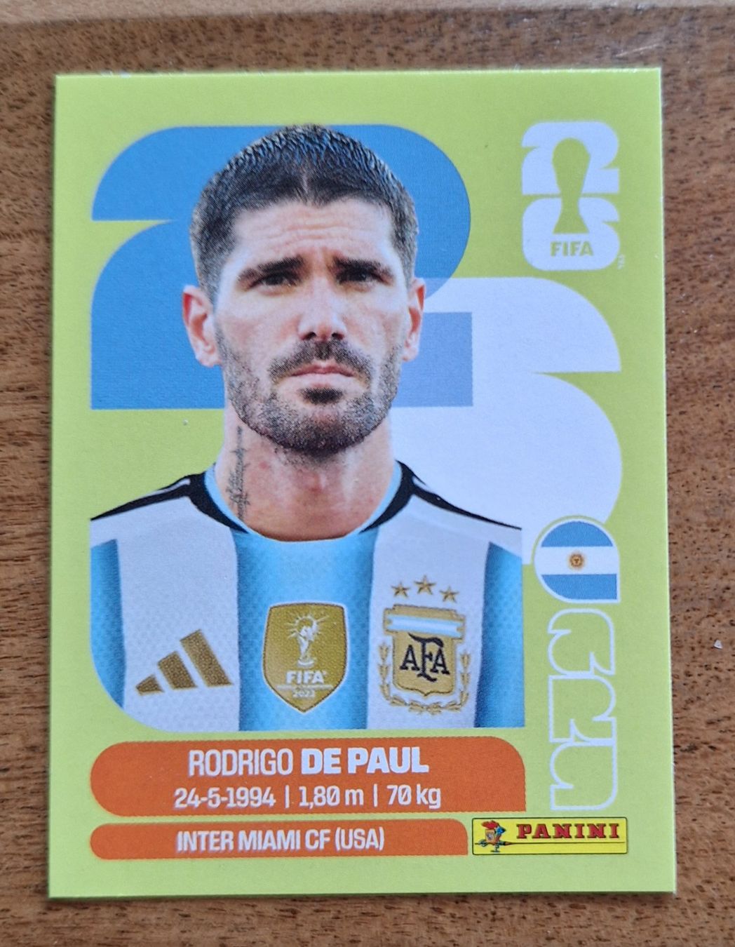 Panini Carte collezionabili: Panini Rodrigo De Paul ARG 10 – Nuovo (secondo la descrizione) da Romanens venduto da Crocette