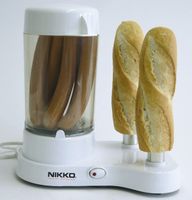 NIKKO Hot Dog Maker Maschine mit 2 Aufsteckdornen