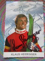 KLAUS HEIDEGGER A SKI FAHRER AUTOGRAMM ANTIK