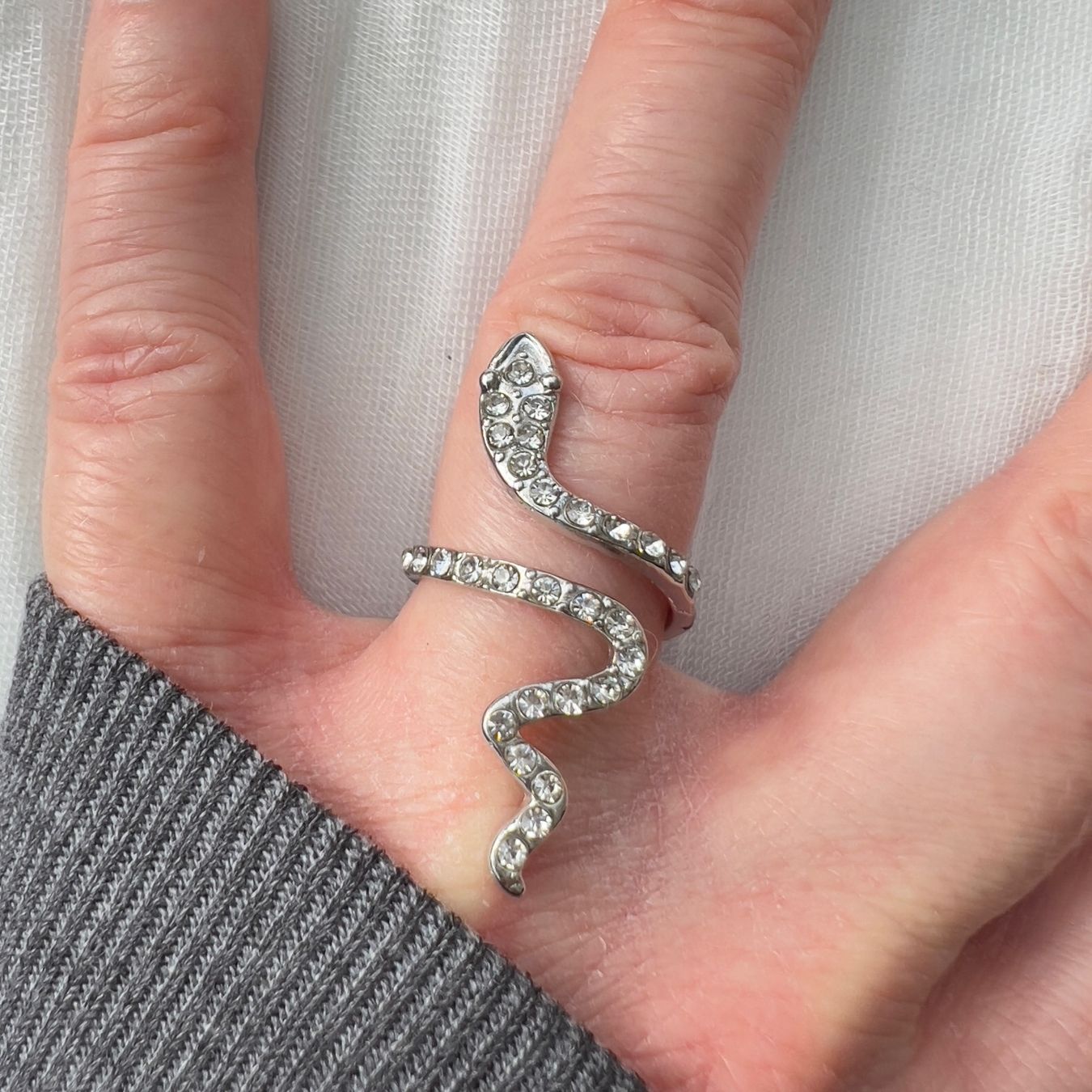 Anelli: Bague serpent avec zircon – Nuovo (secondo la descrizione) da Pully venduto da sunaddict 2