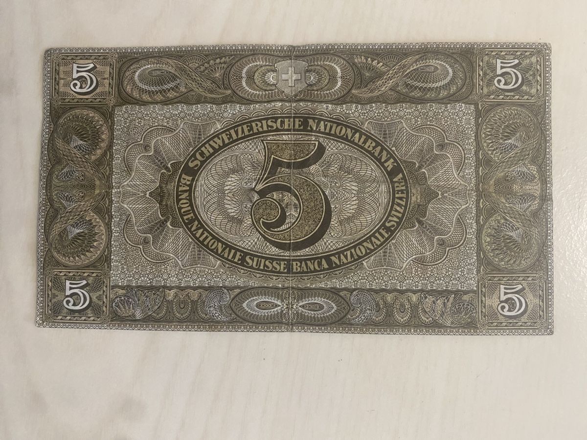 Banconote: Banknote 5 Franken 1951 – Usato da Muralto venduto da Alex1912 1