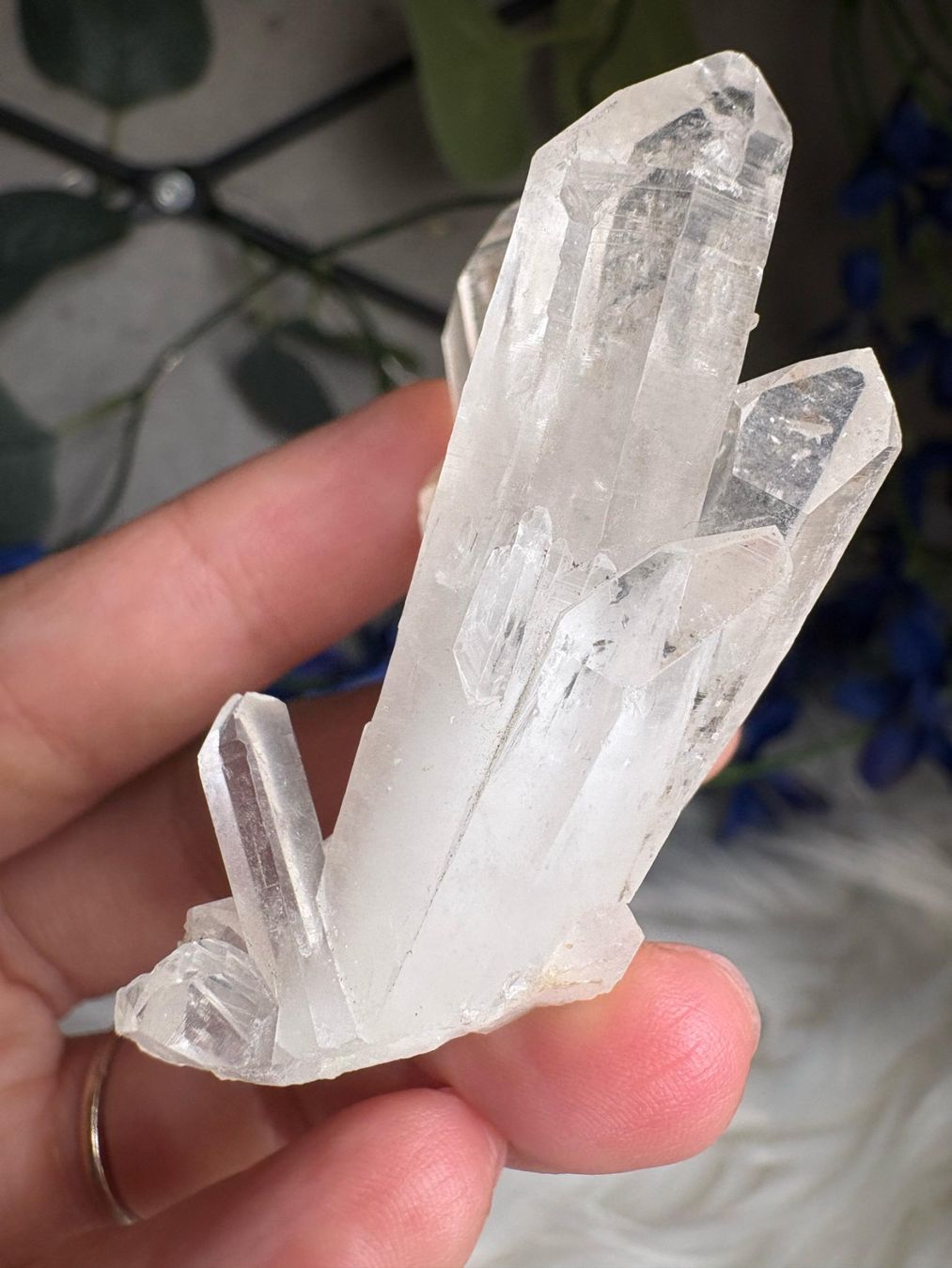 Minerali & Pietre curative: Kolumbianischer Lemurian-Quarz-Cluster – Nuovo (secondo la descrizione) da Neuheim venduto da m.hald 3