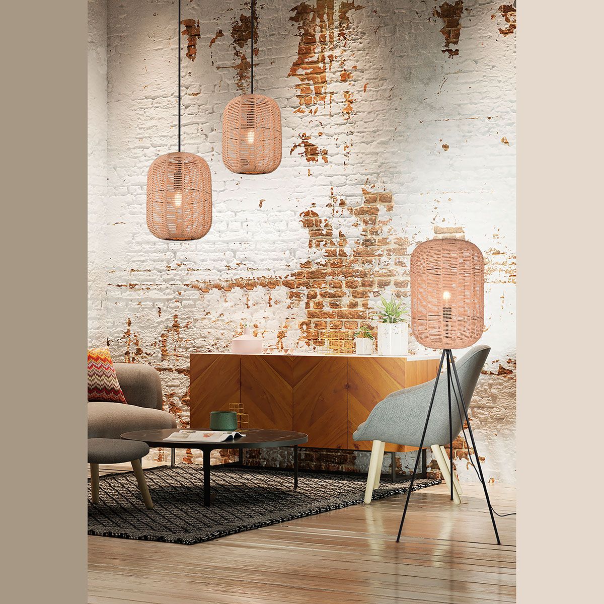 Kronleuchter & Deckenlampen: Pendelleuchte, Korb Design, 150 cm Höhe – Neu (gemäss Beschreibung) aus Kreuzlingen von Smart-Light 4
