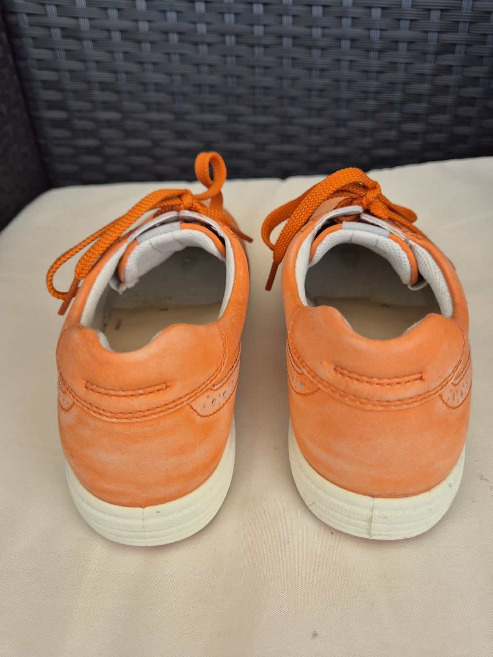 Ecco Damenschuhe: Ecco Damenschuhe Orange Grösse 39 Leder Sneaker – Neu (gemäss Beschreibung) aus Langendorf von MASENI25 2