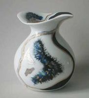 Vase "Lotus" blau (Nr. 1)