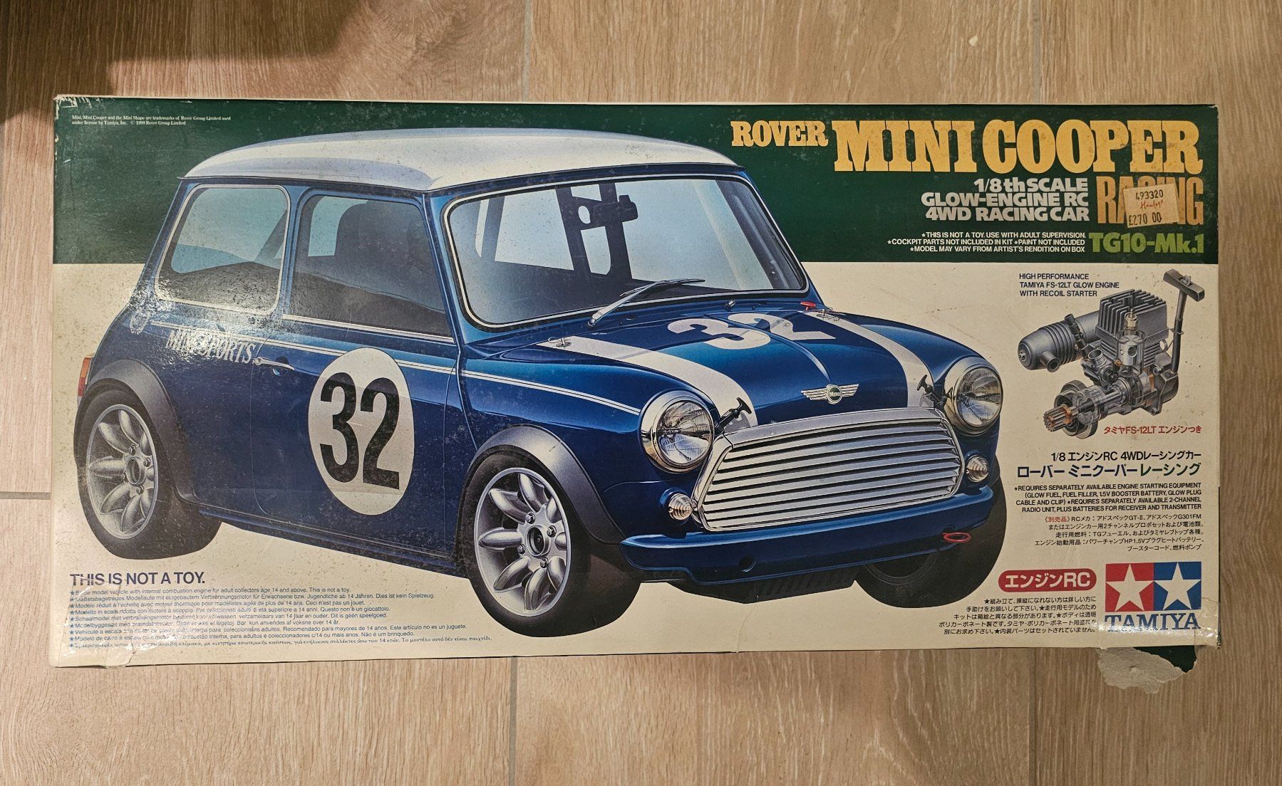 RC TAMIYA MINI COOPER RARE VINTAGE GLOW ENGINE RACING CAR (Gebraucht ...