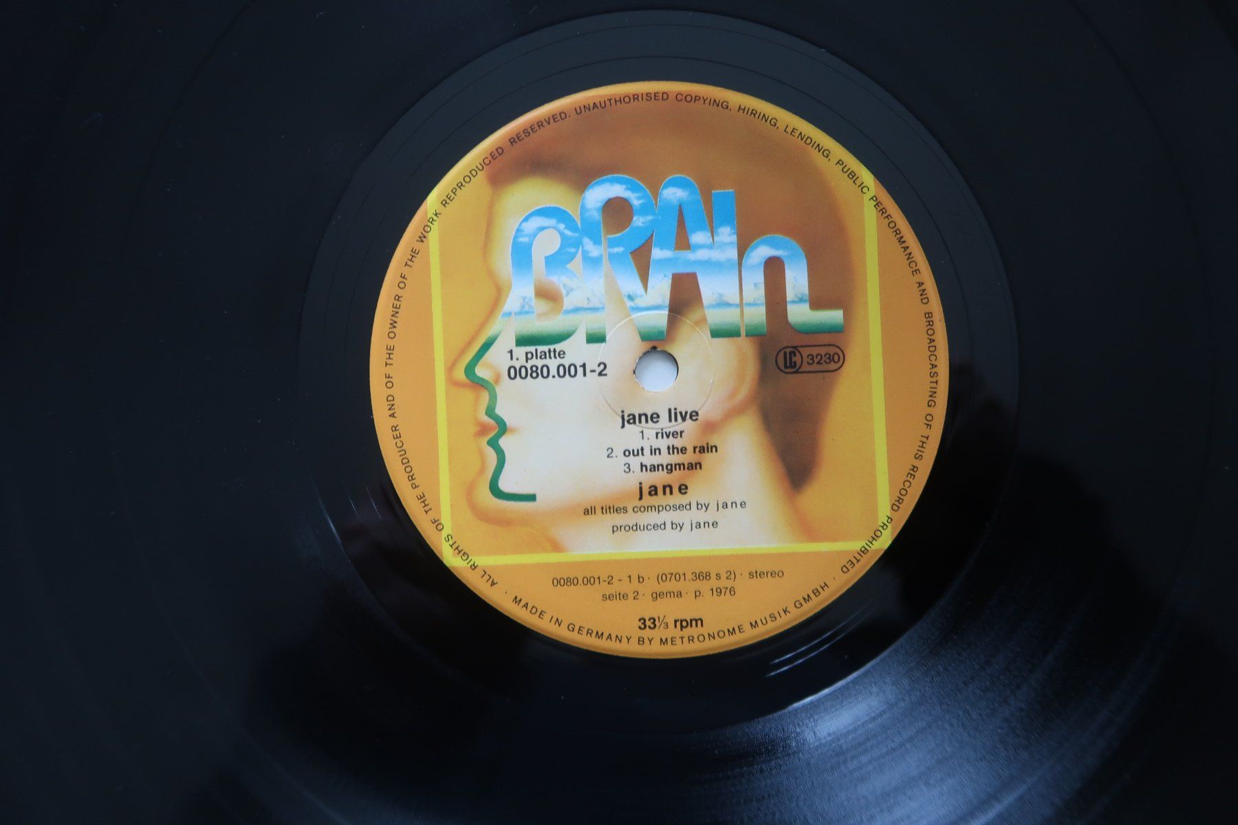 Dischi in vinile: JANE - AT HOME LIVE - 2x VINYL LP – Usato da Basel venduto da Patiscat 2