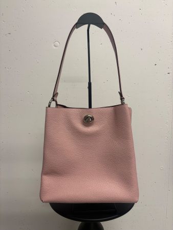 Coach Charlie Bucket Bag Tasche rosa bordeaux Leder